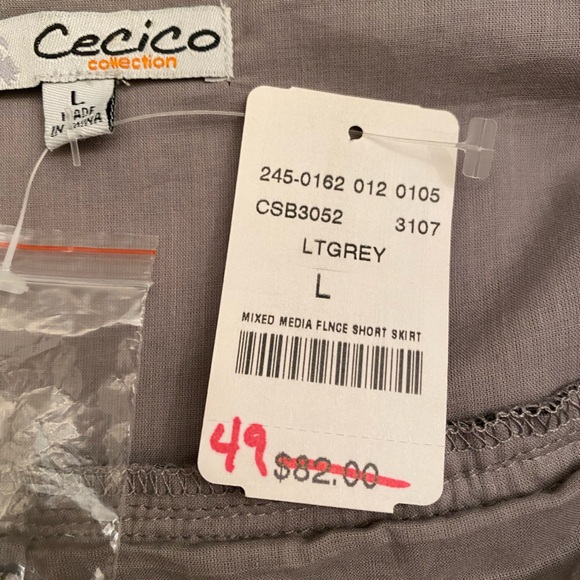 NWT Women’s/Missis Size Large Triple Hem Skirt by Cecilia - Picture 11 of 11